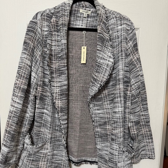 Max Studio Lightweight Tweed Jacket - Picture 1 of 2